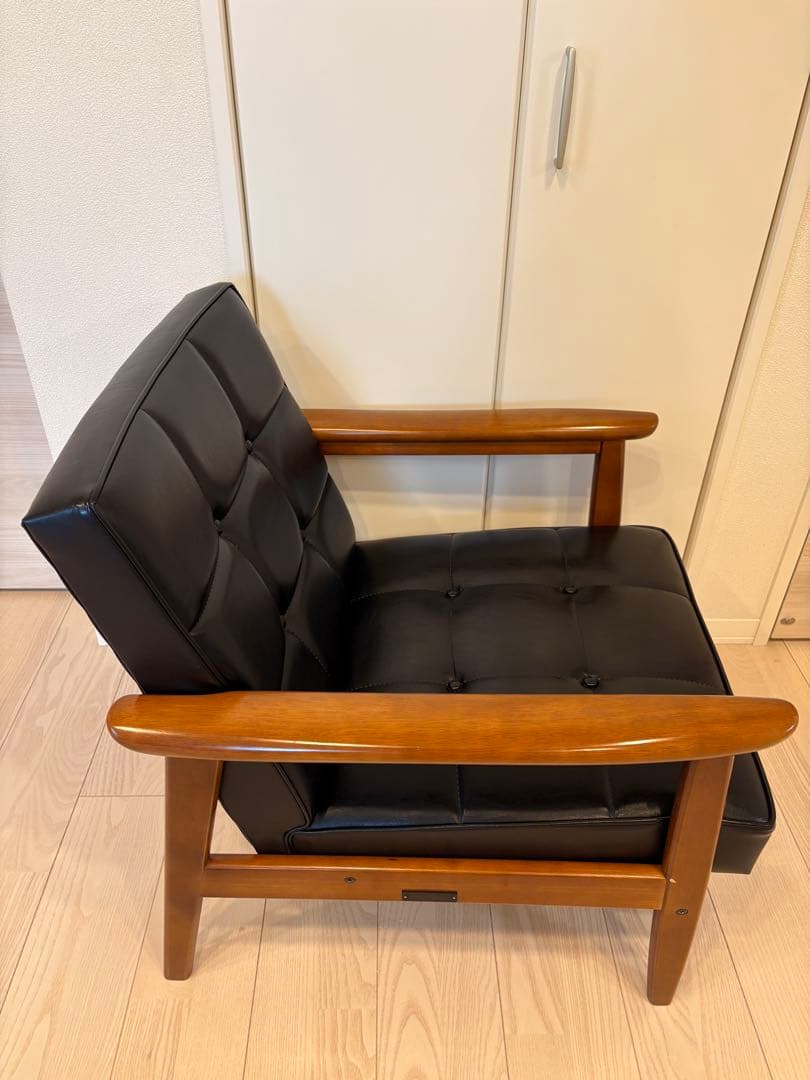 カリモク60 Kチェア 1シーター ブラック 1人掛け ソファ karimoku