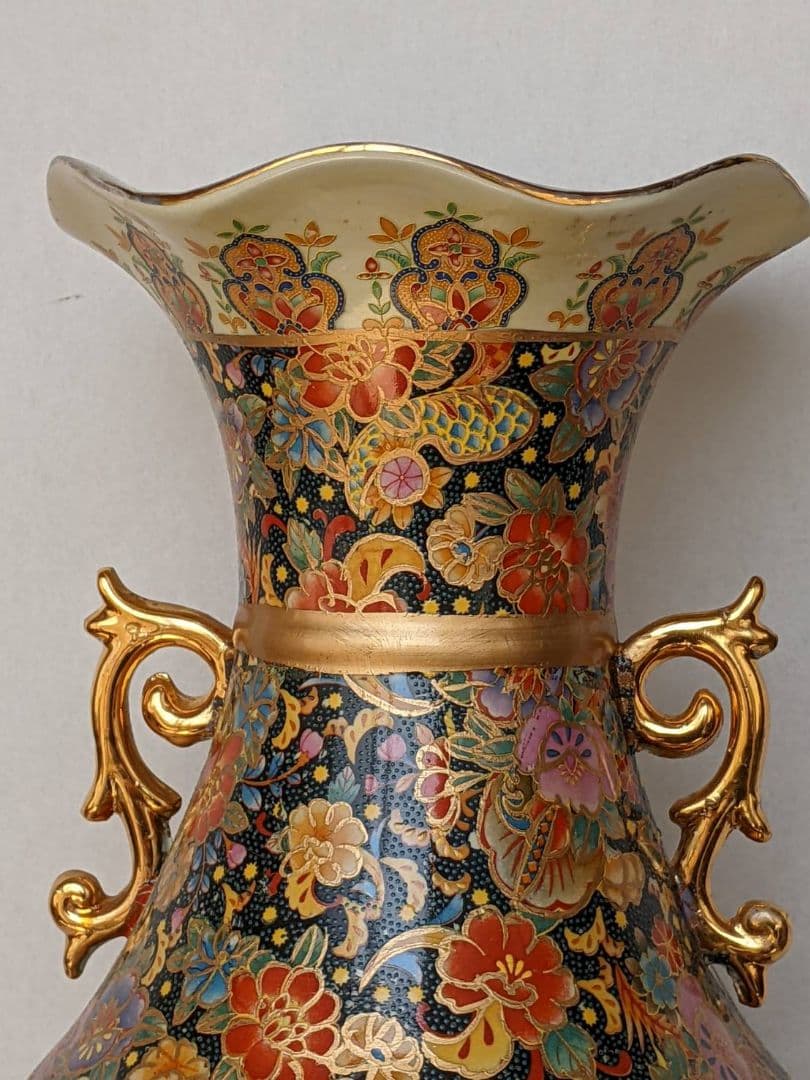 大型花瓶　中国製　輸入品　飾り花瓶　 装飾 花瓶