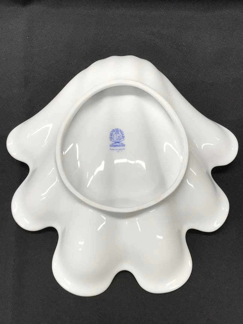【美品】HEREND ヘレンド　ビクトリアプレイン　シェルディッシュ　プレート