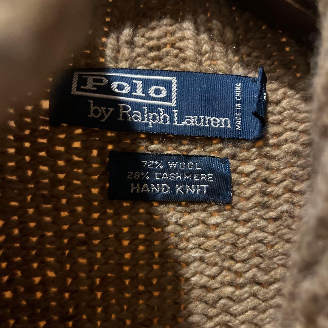 Polo by Ralph Lauren カシミヤ　ハンドニットカーディガン