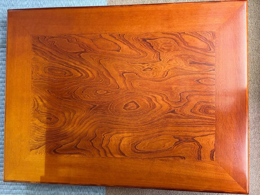 木製座卓 自然な木目 光沢仕上げ