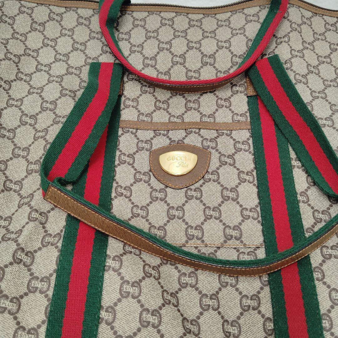 【T】美品✨GUCCI plus　GG シェリーライン　ボストンバッグ