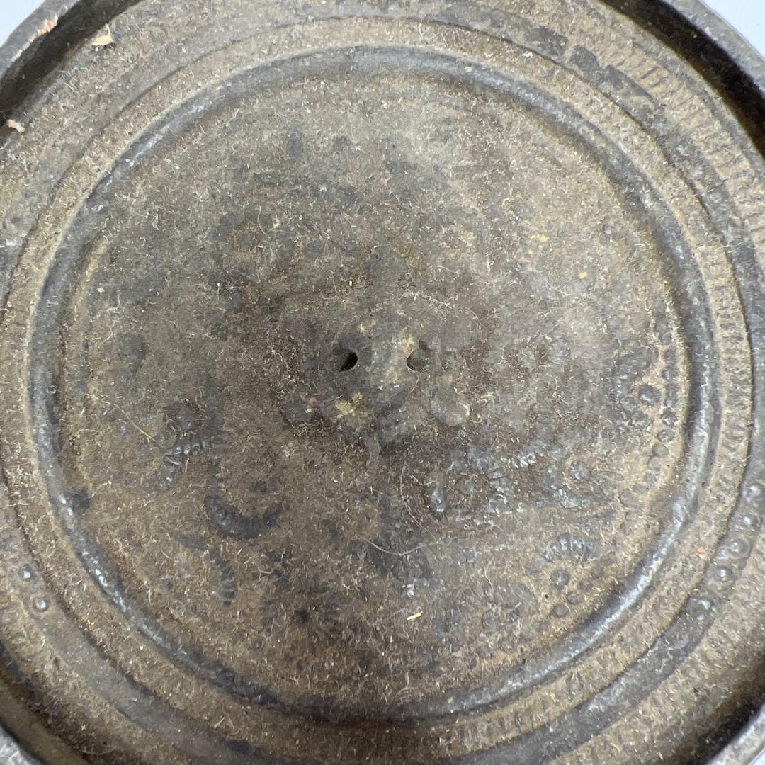 江戸時代　初期〜中期　古銅　古鏡D225g 東里7-0820①