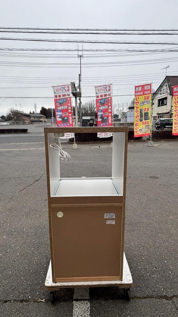 後藤家具物産 国産レンジ台 扉タイプ ルシード ホワイト