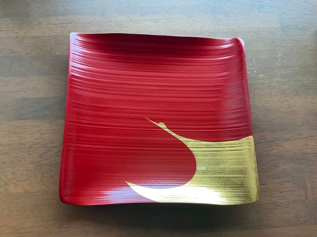 象彦 菓子皿 飛鶴 竹皿