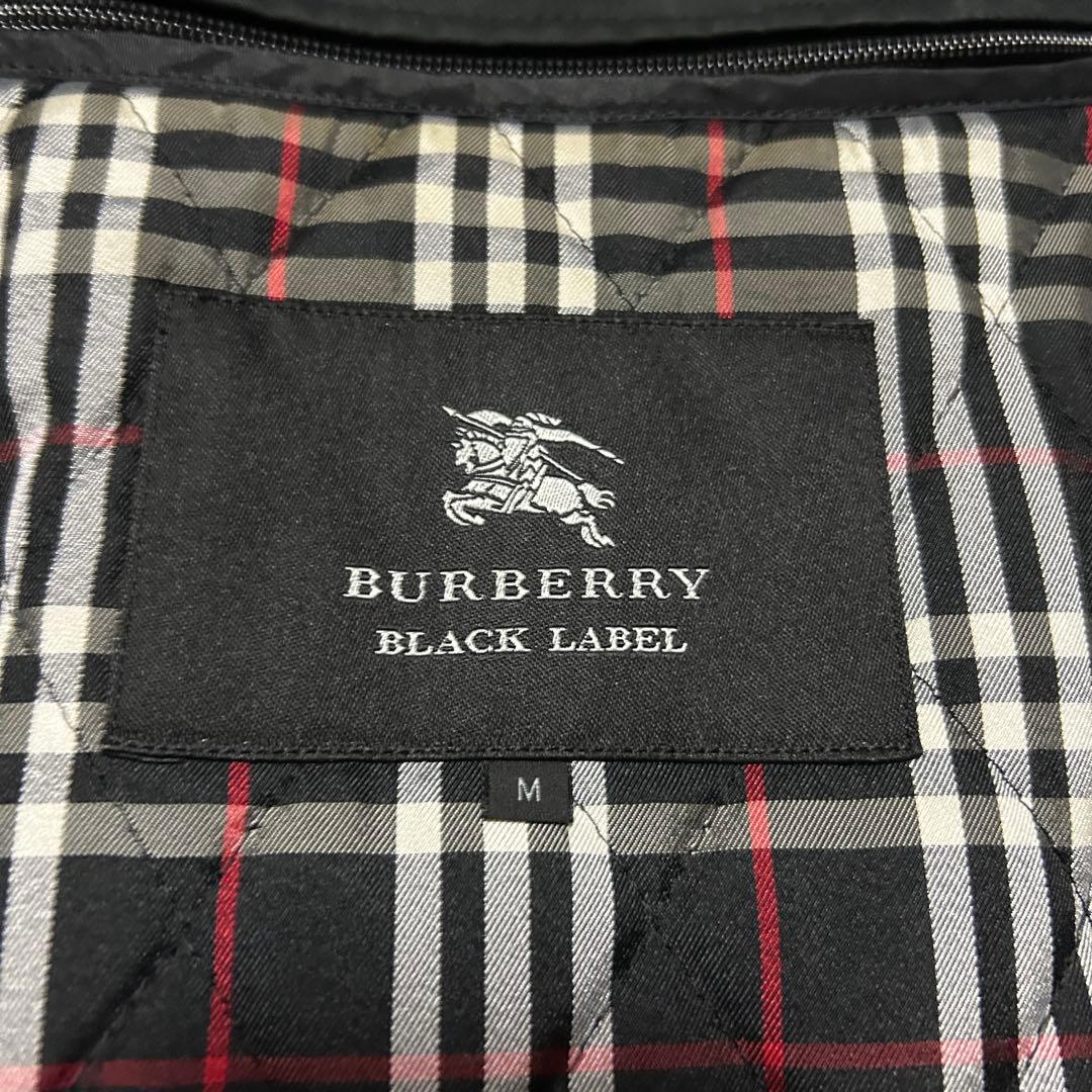 【】トレンチコート バーバリーブラックレーベル 黒 ノバチェック ライナー