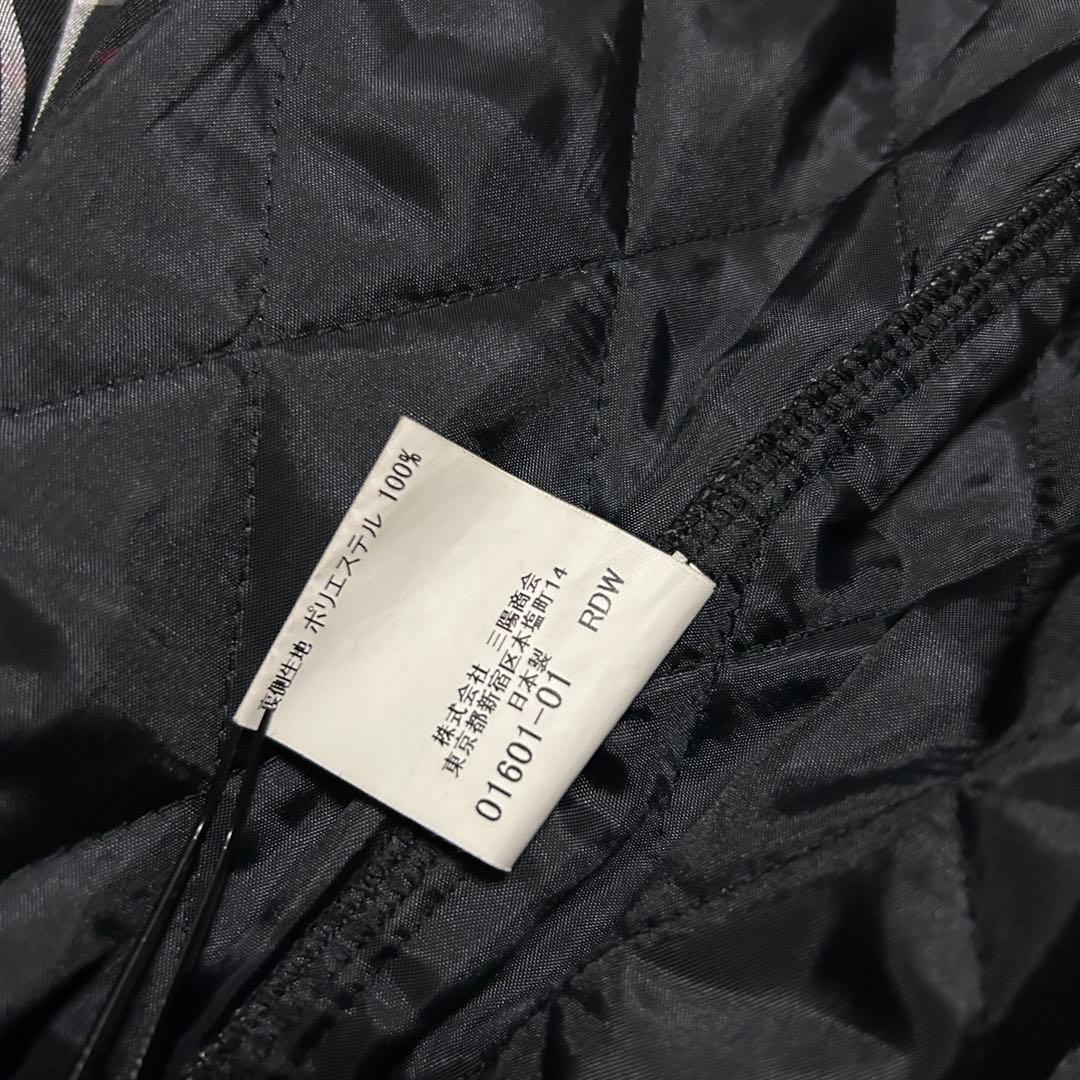 【】トレンチコート バーバリーブラックレーベル 黒 ノバチェック ライナー