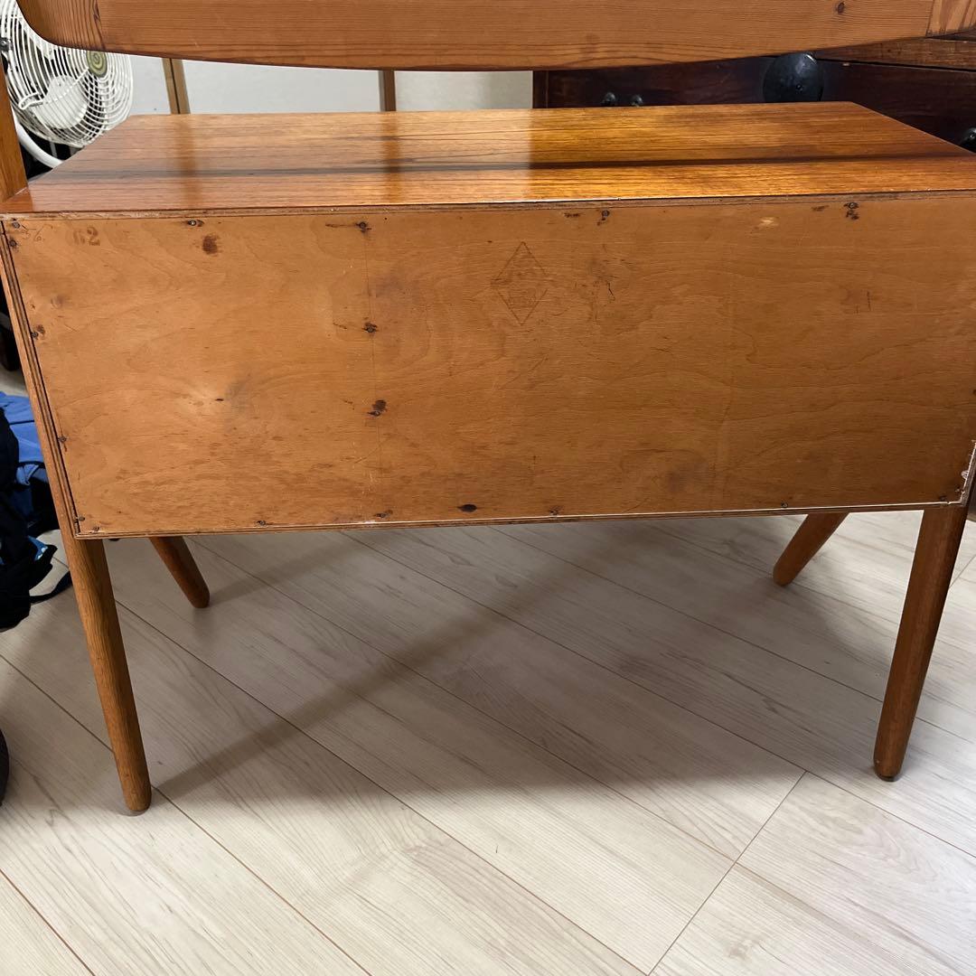 北欧ヴィンテージ　デンマーク製　チーク✖️オークドレッサー　鏡