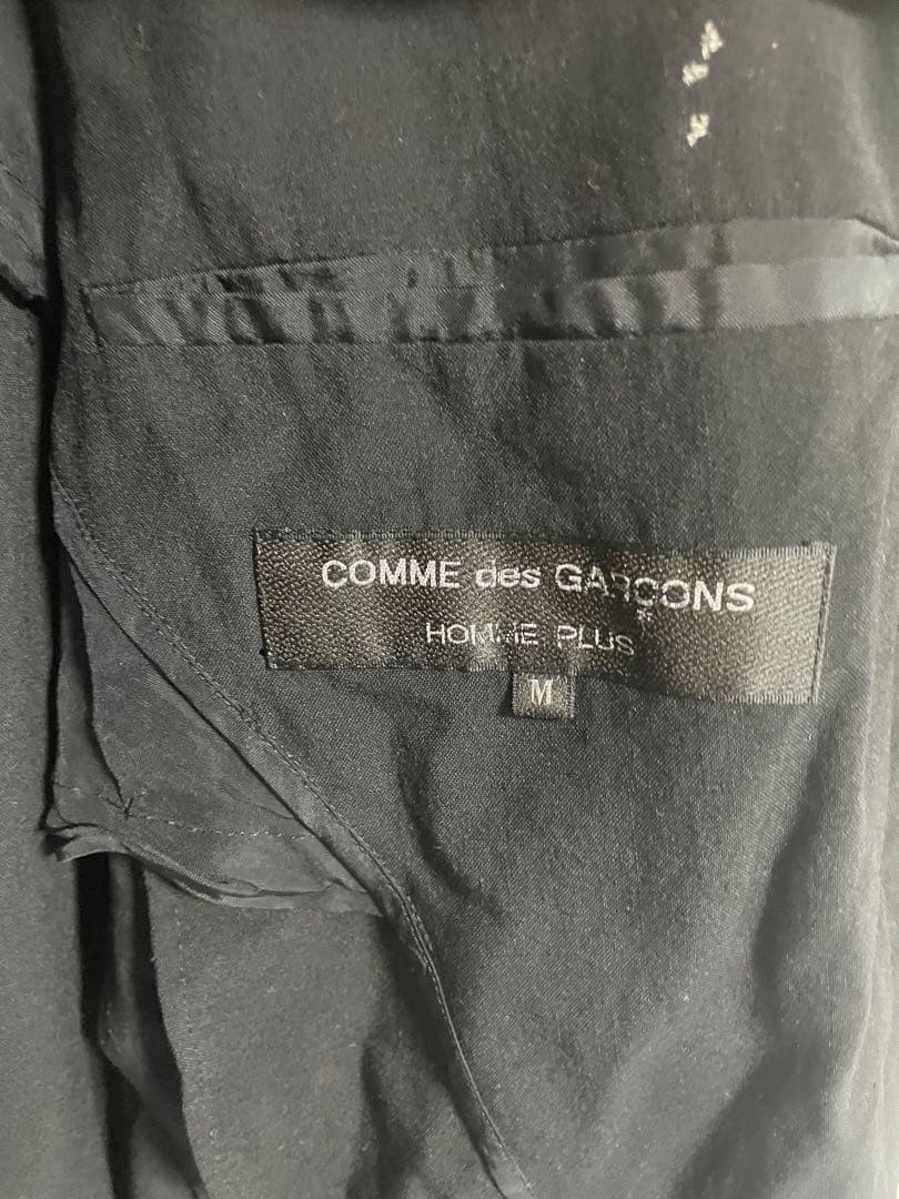 縮絨コムデギャルソンオムプリュス ロングコート　黒