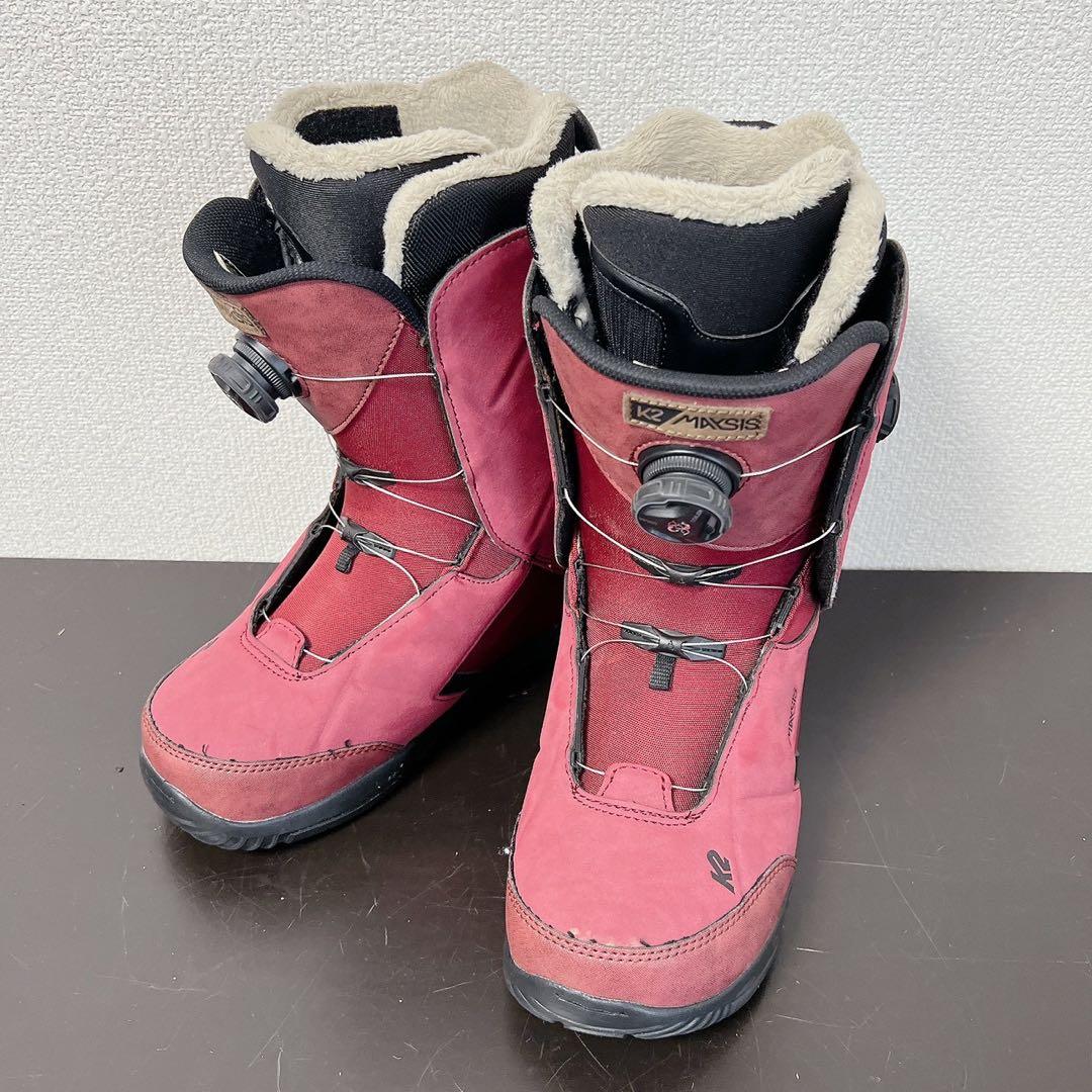 極美品 K2 MAYSISスノーボードブーツ27cmダブルBOAメイシス レッド