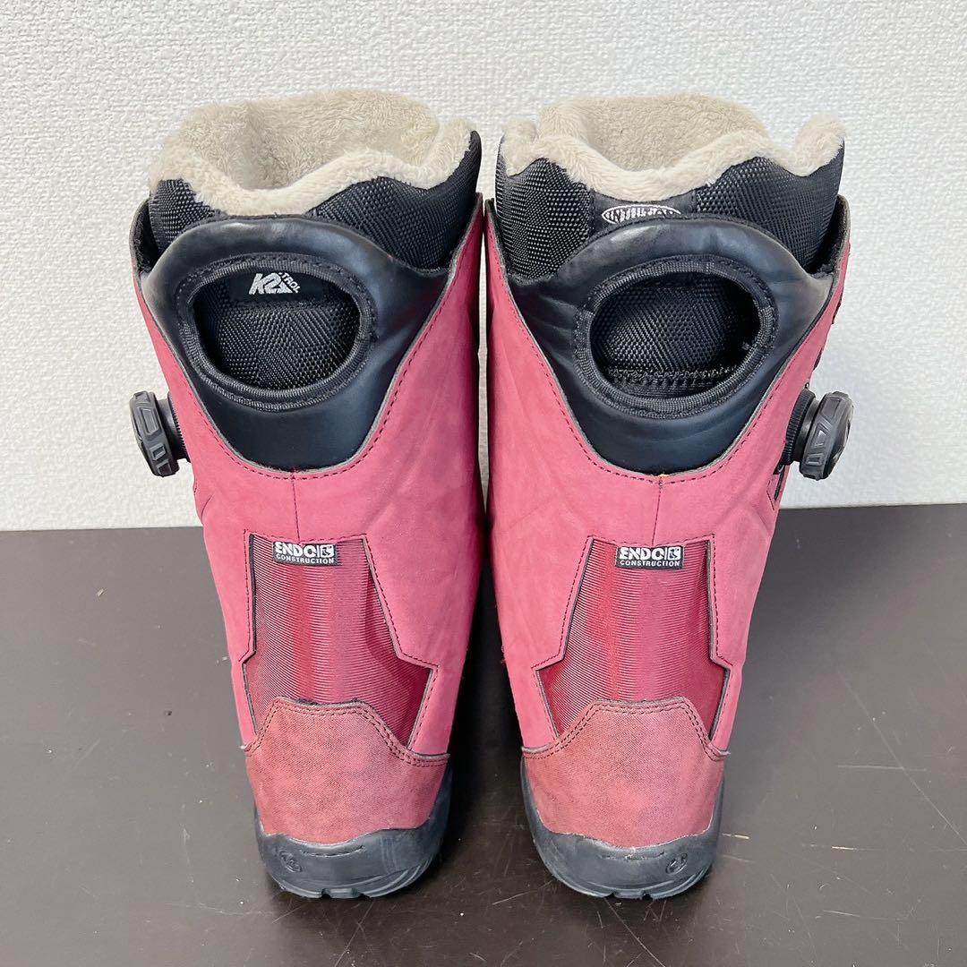 極美品 K2 MAYSISスノーボードブーツ27cmダブルBOAメイシス レッド