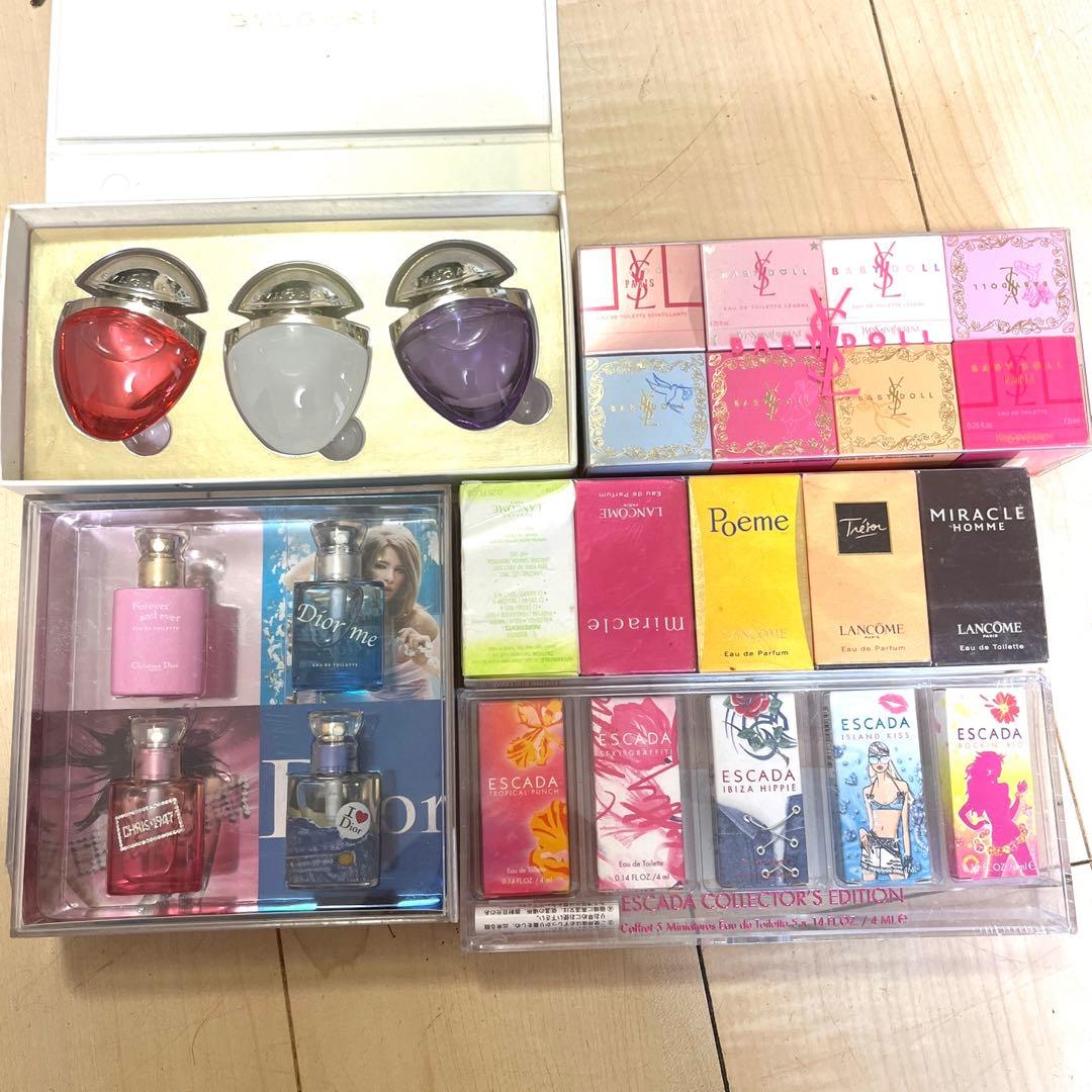 ccさま様香水セット BVLGARI Dior Lancôme Es未使用中古