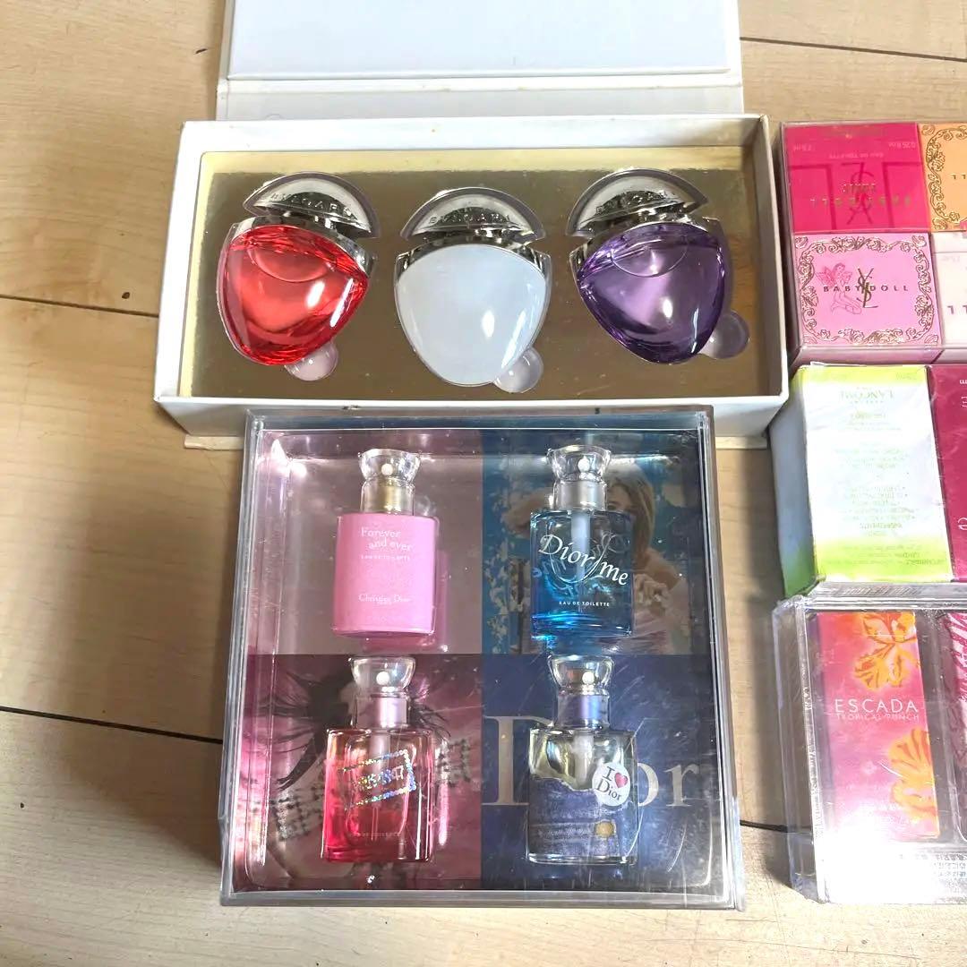 ccさま様香水セット BVLGARI Dior Lancôme Es未使用中古