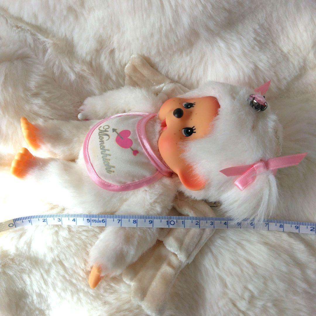平成レトロ　天使　モンチッチ　女の子　S　ぬいぐるみ　セキグチ　天使　白