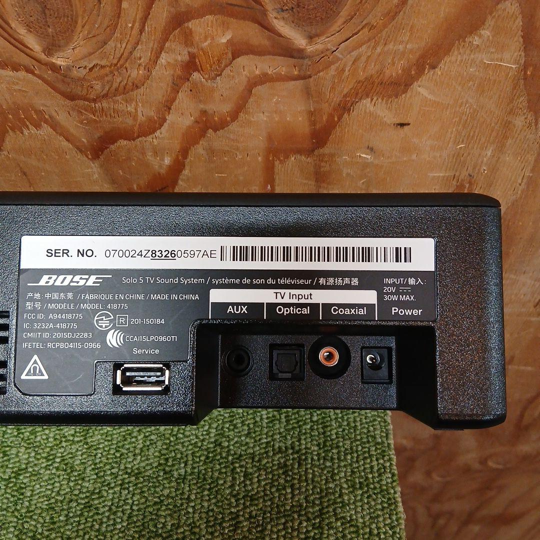 スピーカー・ウーファー BOSE Bluetooth Solo 5 TV sound system