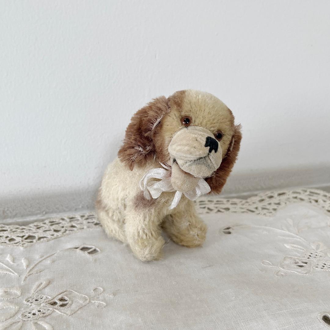 ヴィンテージ　シュタイフ　ヨーロッパ　犬　dog ぬいぐるみ　cookie