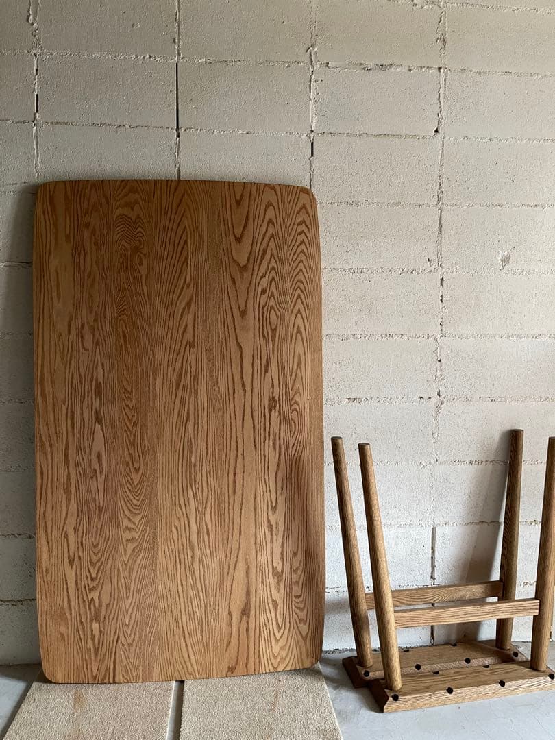 美品　MOMO natural モモナチュラル　オーク無垢材　ダイニングテーブル