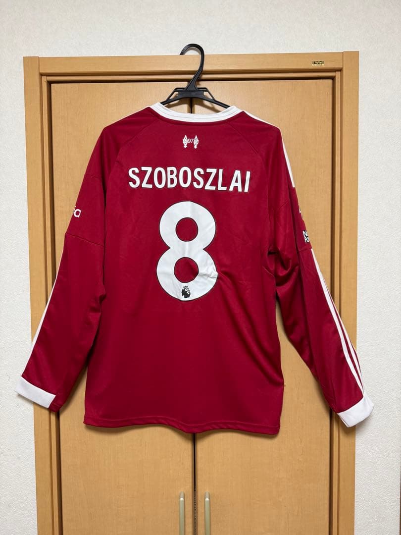 [新品、未使用]リヴァプール ソボスライ 8番 長袖 ユニフォーム 25-26