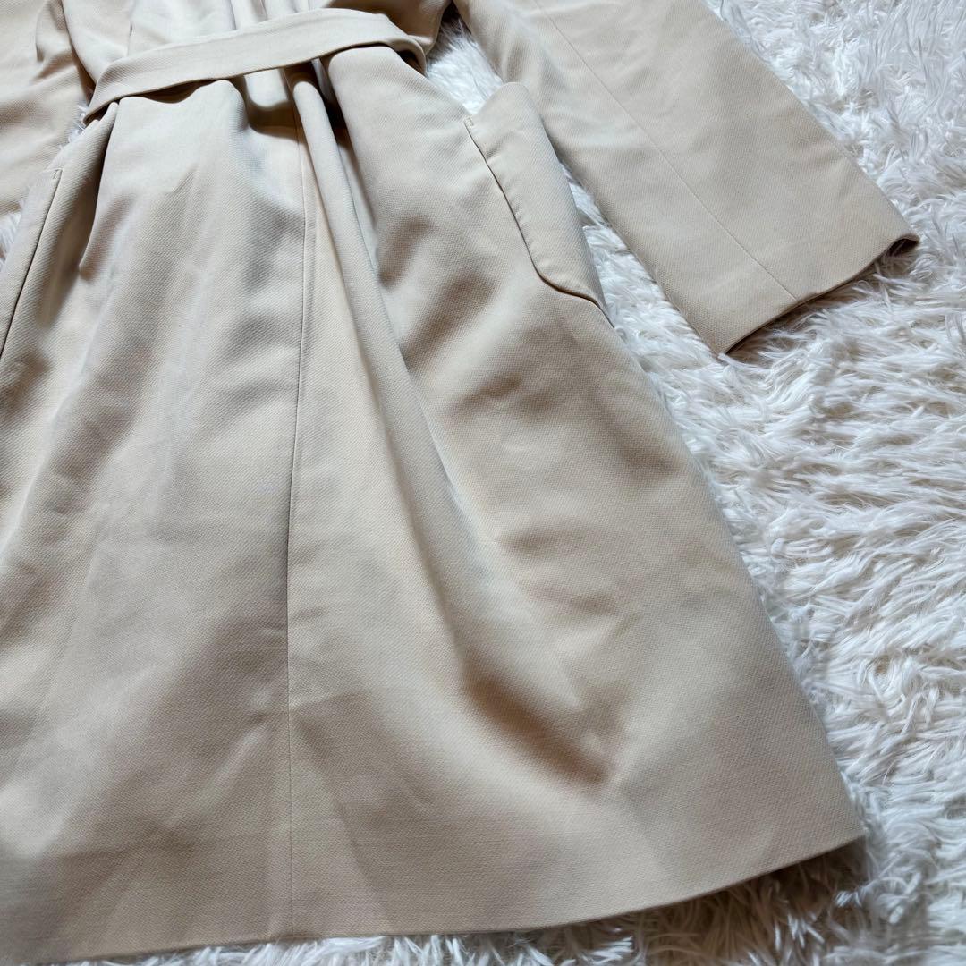 ねこじゃらし様美品 アナイ ダブルクロスフードコート ウエストリボン ガウン