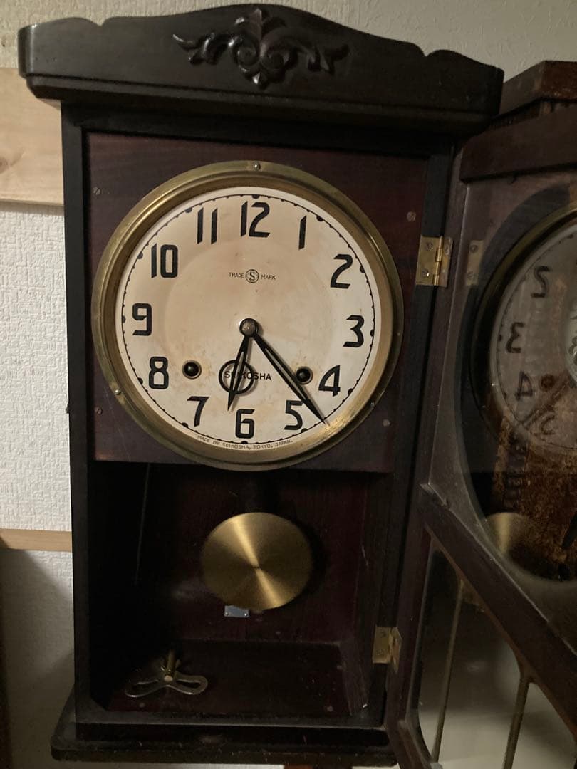 SEIKOSHA 柱時計 本打ち式 稼動中