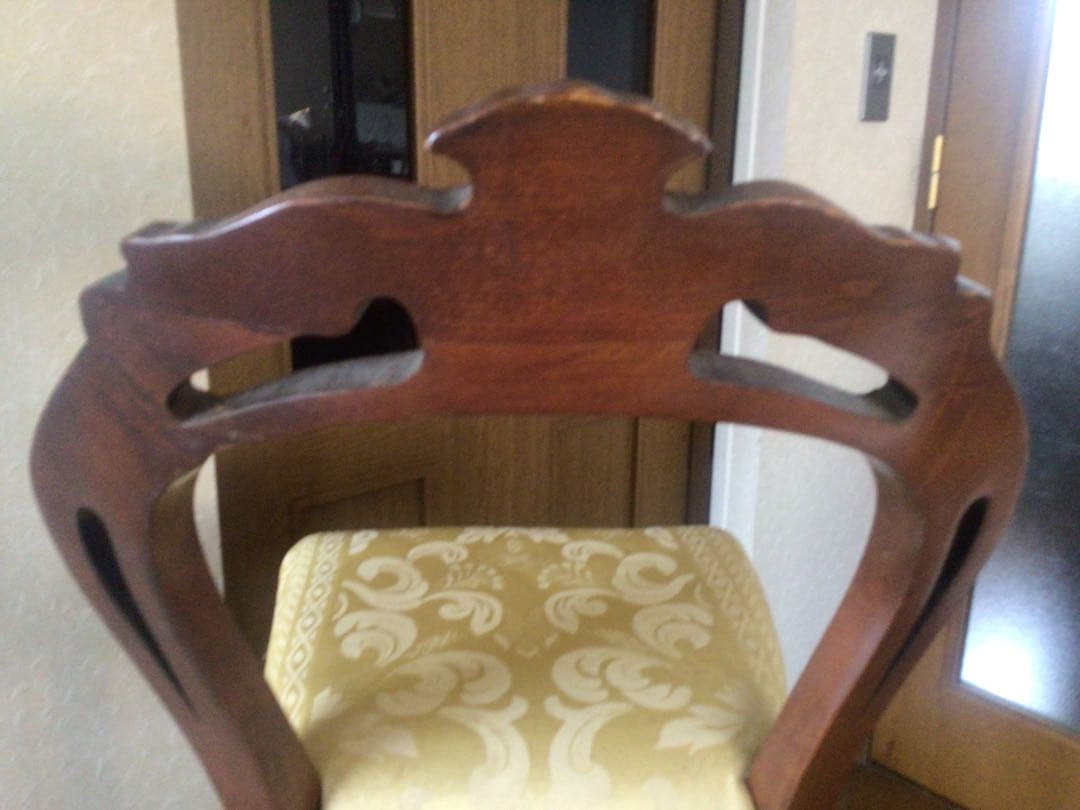 マホガニー アンティーク風 ハイチェア カウンターインテリア イタリア製