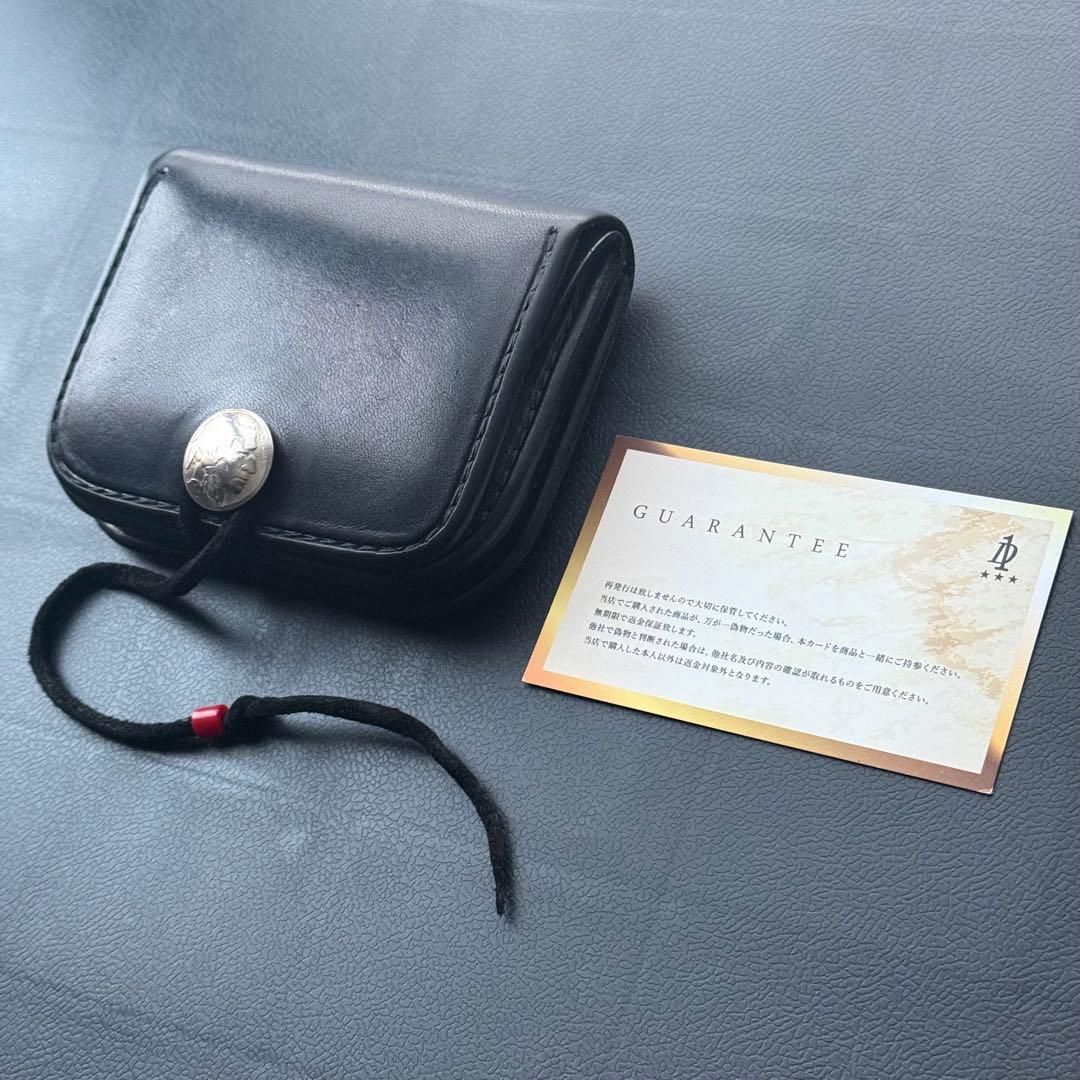 goro's ゴローズ 財布 角型小銭入れ 黒 ギャランティーカード付