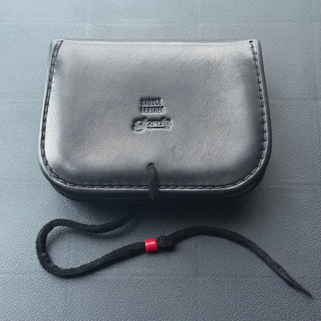 goro's ゴローズ 財布 角型小銭入れ 黒 ギャランティーカード付