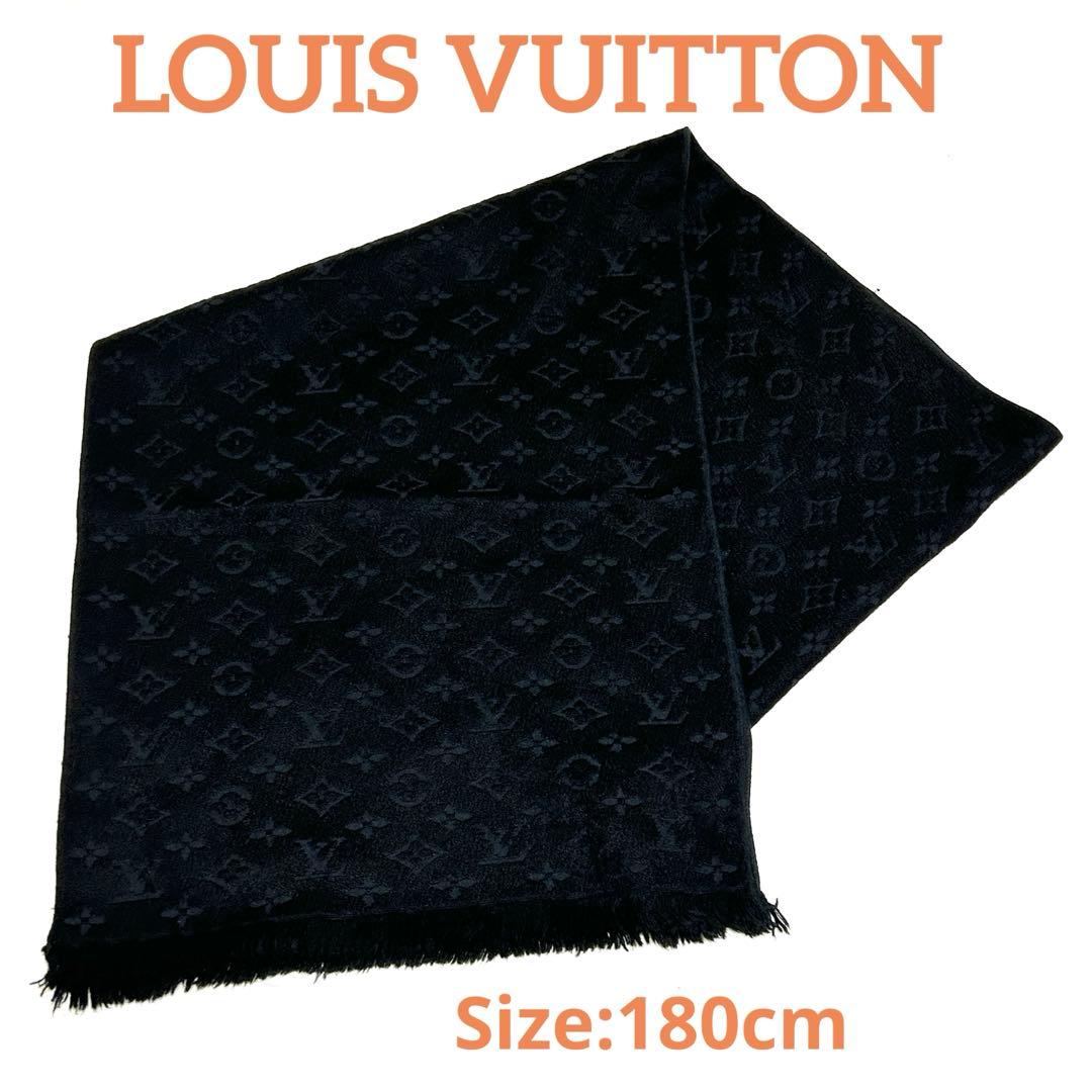 LOUIS VUITTON ブラック マフラー
