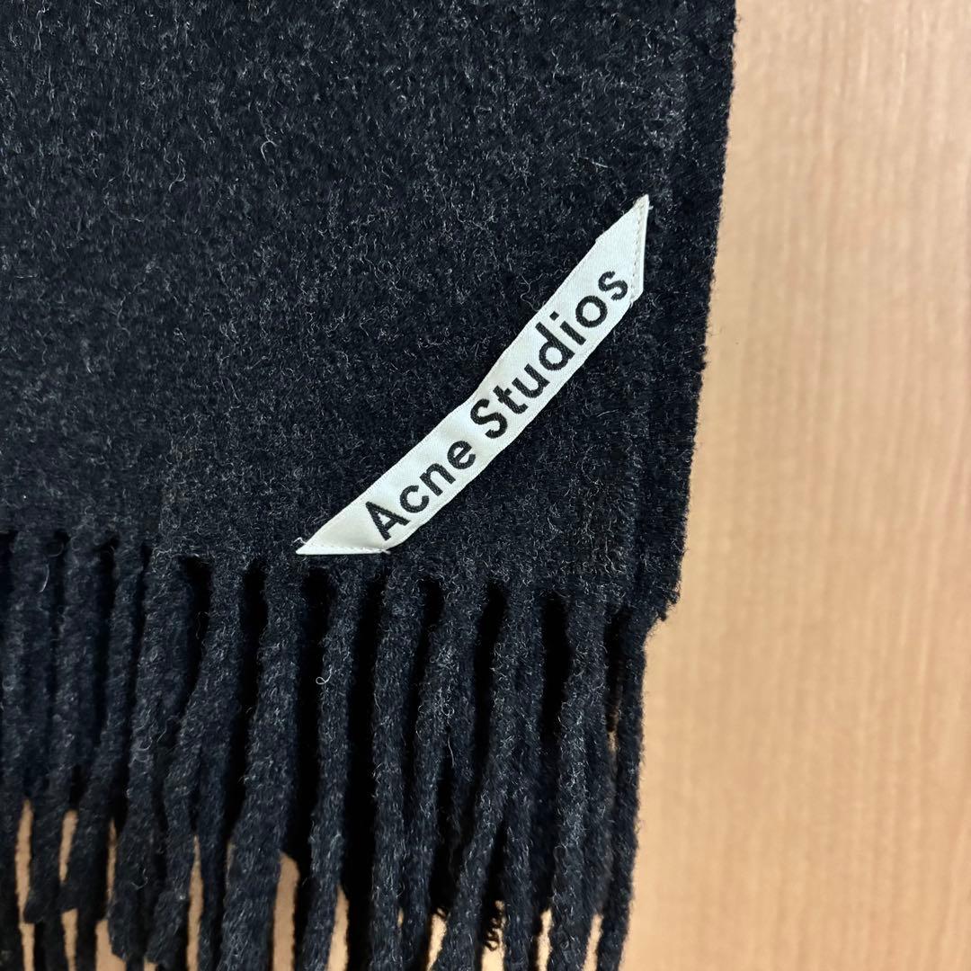 Acne Ssudios アクネストゥディオス アクネ マフラー ブラック 黒