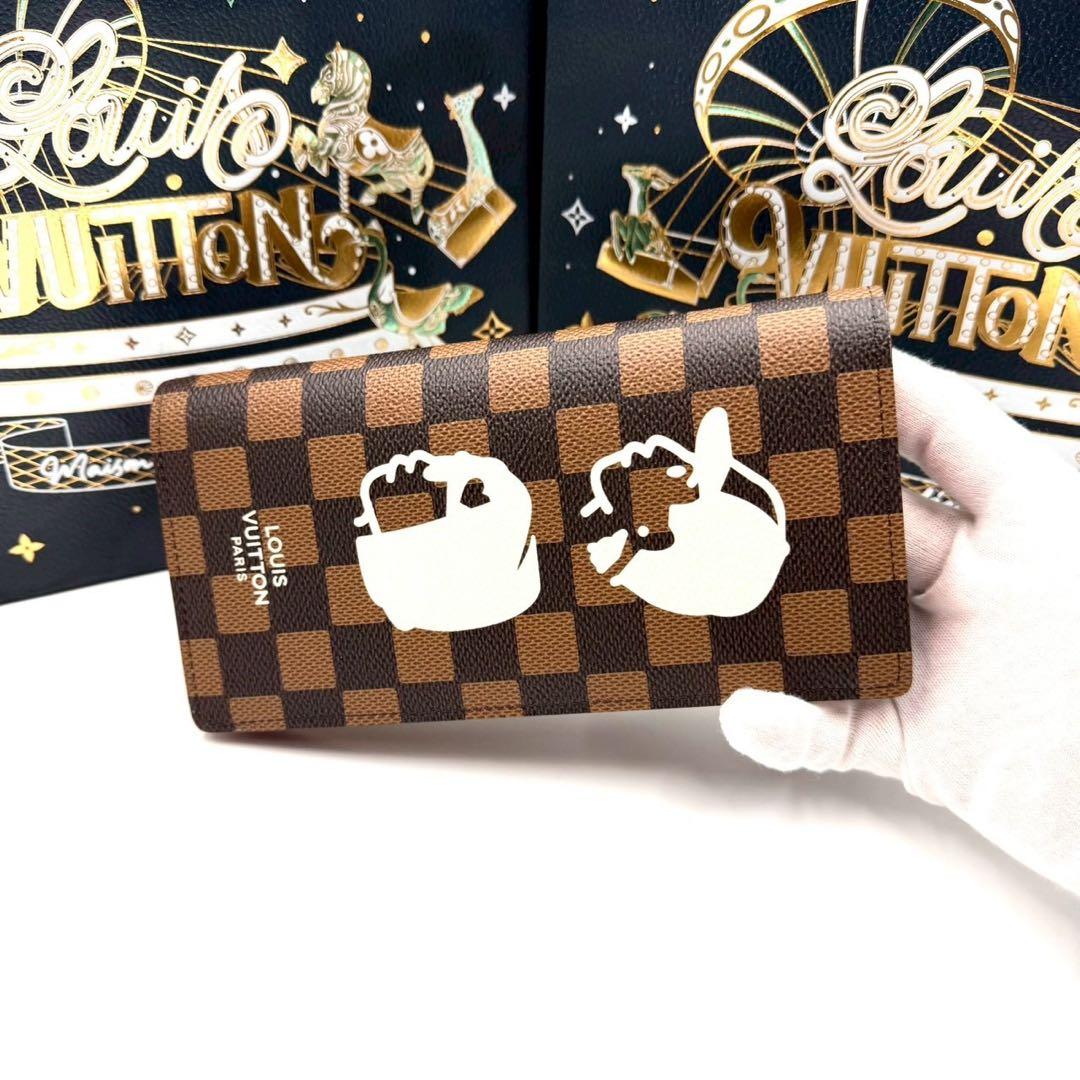 ルイヴィトン ポルトフォイユ ブラザ ダミエ ファレル NIGO コラボ 限定