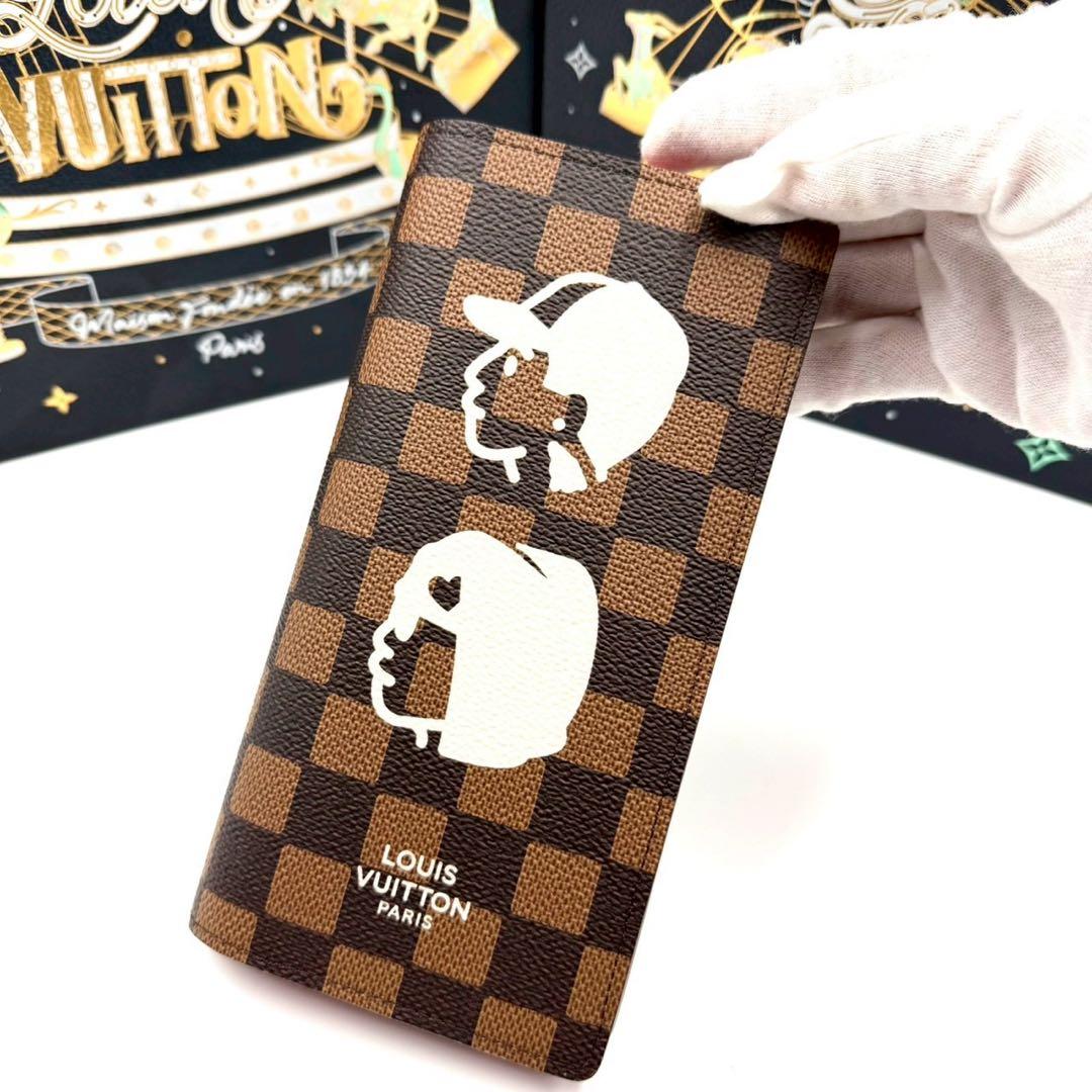 ルイヴィトン ポルトフォイユ ブラザ ダミエ ファレル NIGO コラボ 限定