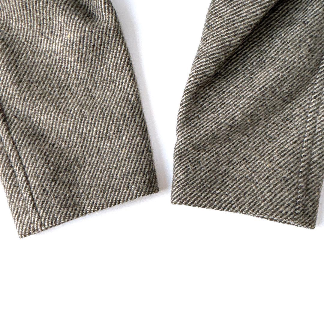 美品⁑マーガレットハウエル　ソフトツイード ダブルブレストチェスターコート　0