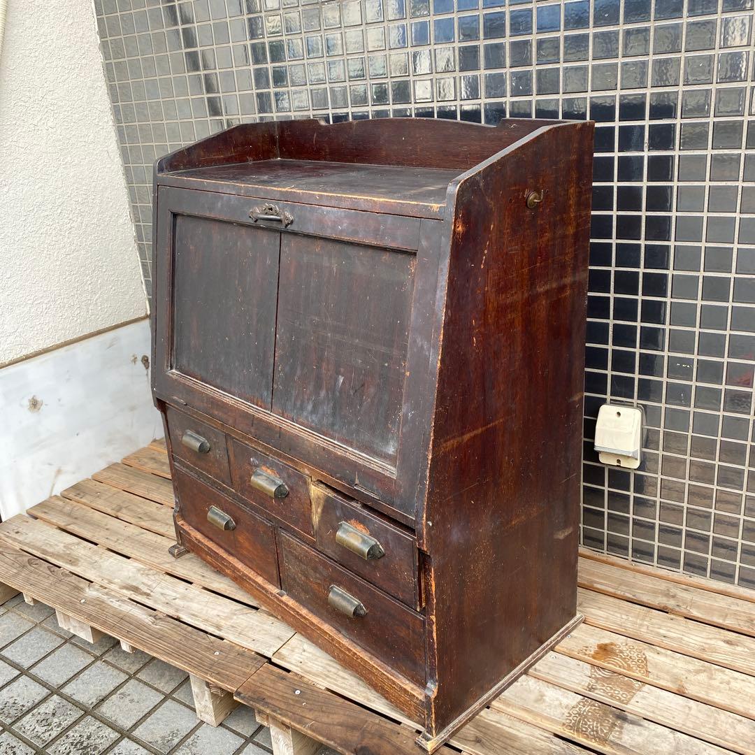 大正 時代物 ライティングビューロー 古民家 古家具 骨董品