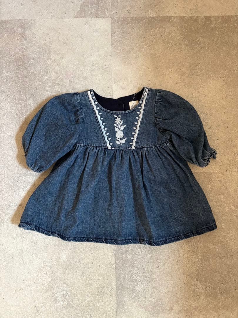 Apolina kids デニムワンピース　2-3y