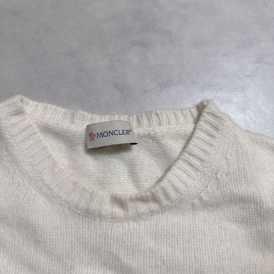 MONCLER モンクレール ニット ショート丈 カシミヤ ワッペン S