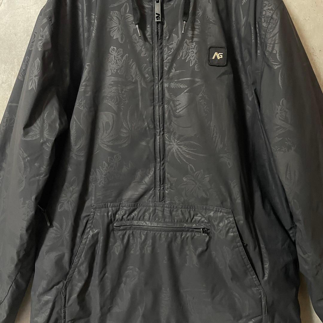 Burtonバートンスキーウェアスノーボードジャケットパーカーハーフジップ黒希少