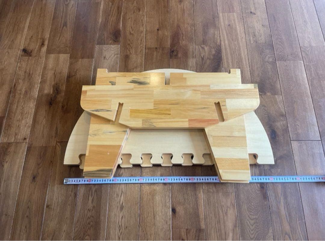 ウッドテーブル(金属フラット盤付)※オーダーメード品