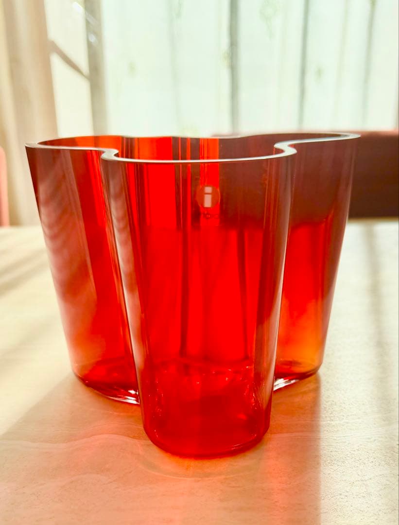 イッタラ　 Aalto Vase 120mm フレーミングレッド