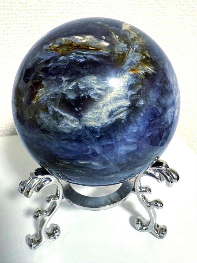 カイヤナイト スフィア 天然石 大玉 丸玉 81.7mm