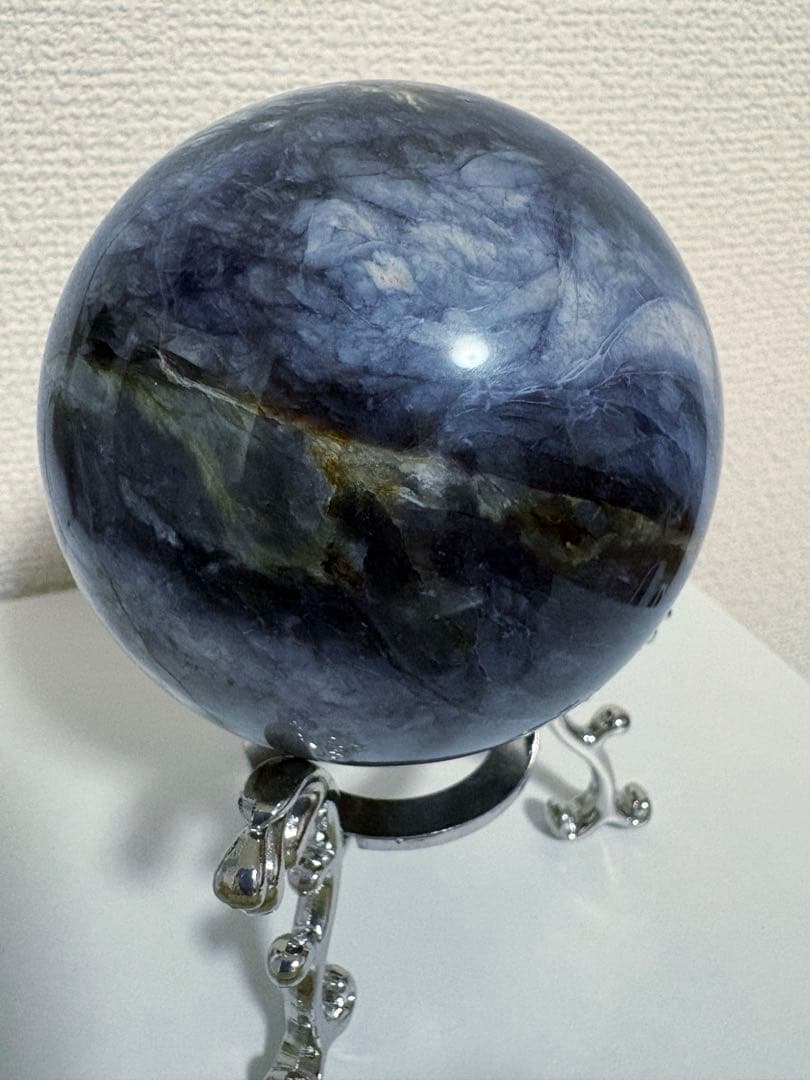 カイヤナイト スフィア 天然石 大玉 丸玉 81.7mm