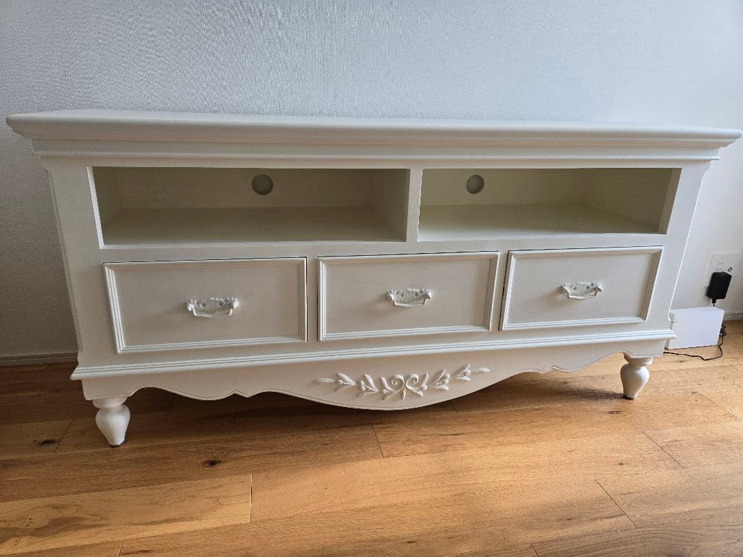 カントリーコーナー・CountryCorner・ホワイトテレビ台 引き出し付き