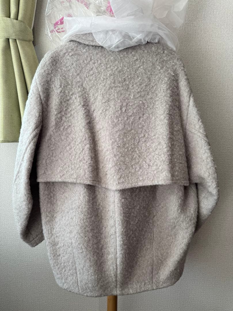 イエナ　IENA ループインレイショートコート　38 ナチュラル