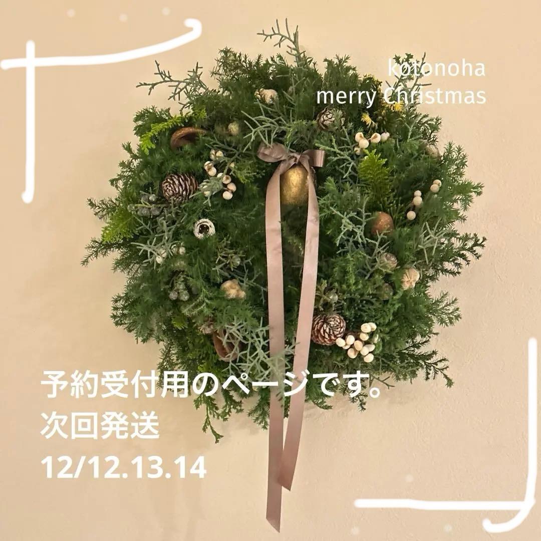大人のクリスマスリース 約30センチ ※予約用