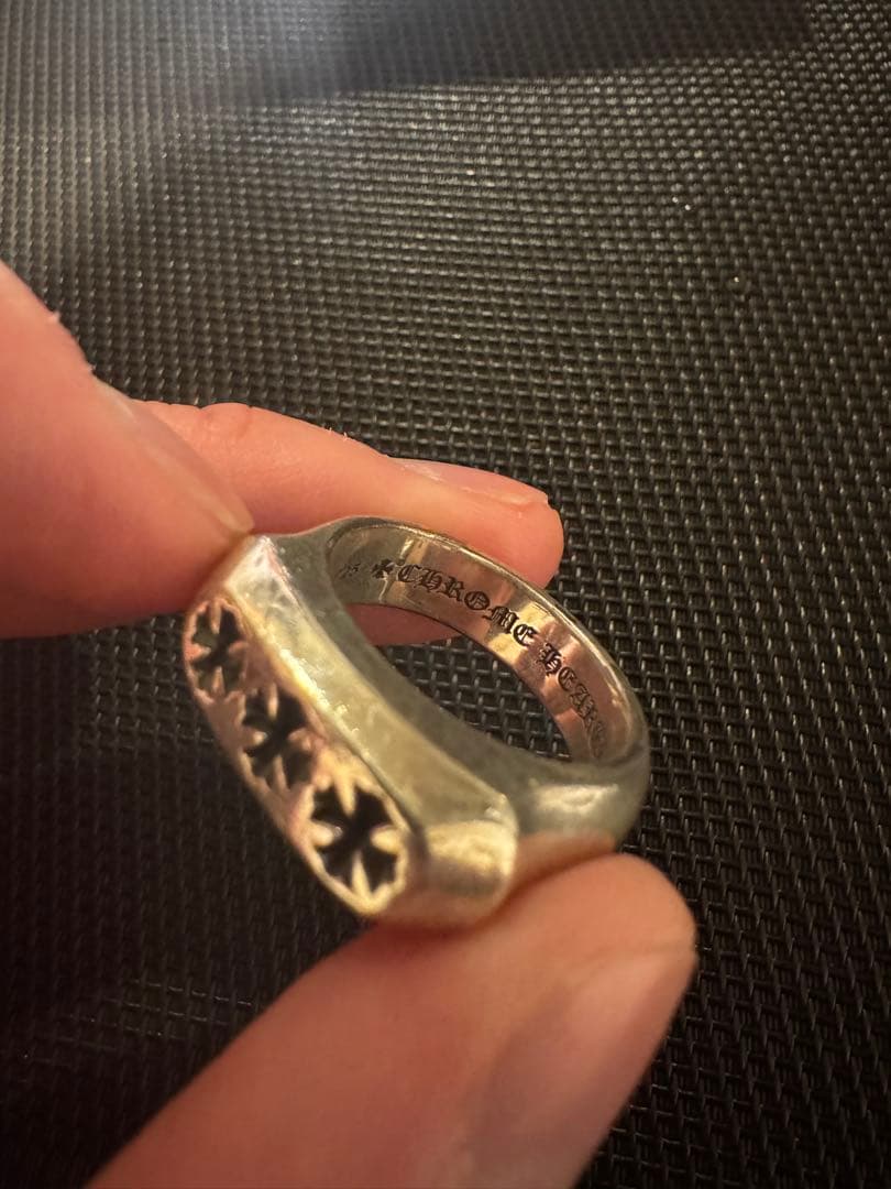 ラ*ル様 クロムハーツ LIL PJ 3CH PLUS リング US10号