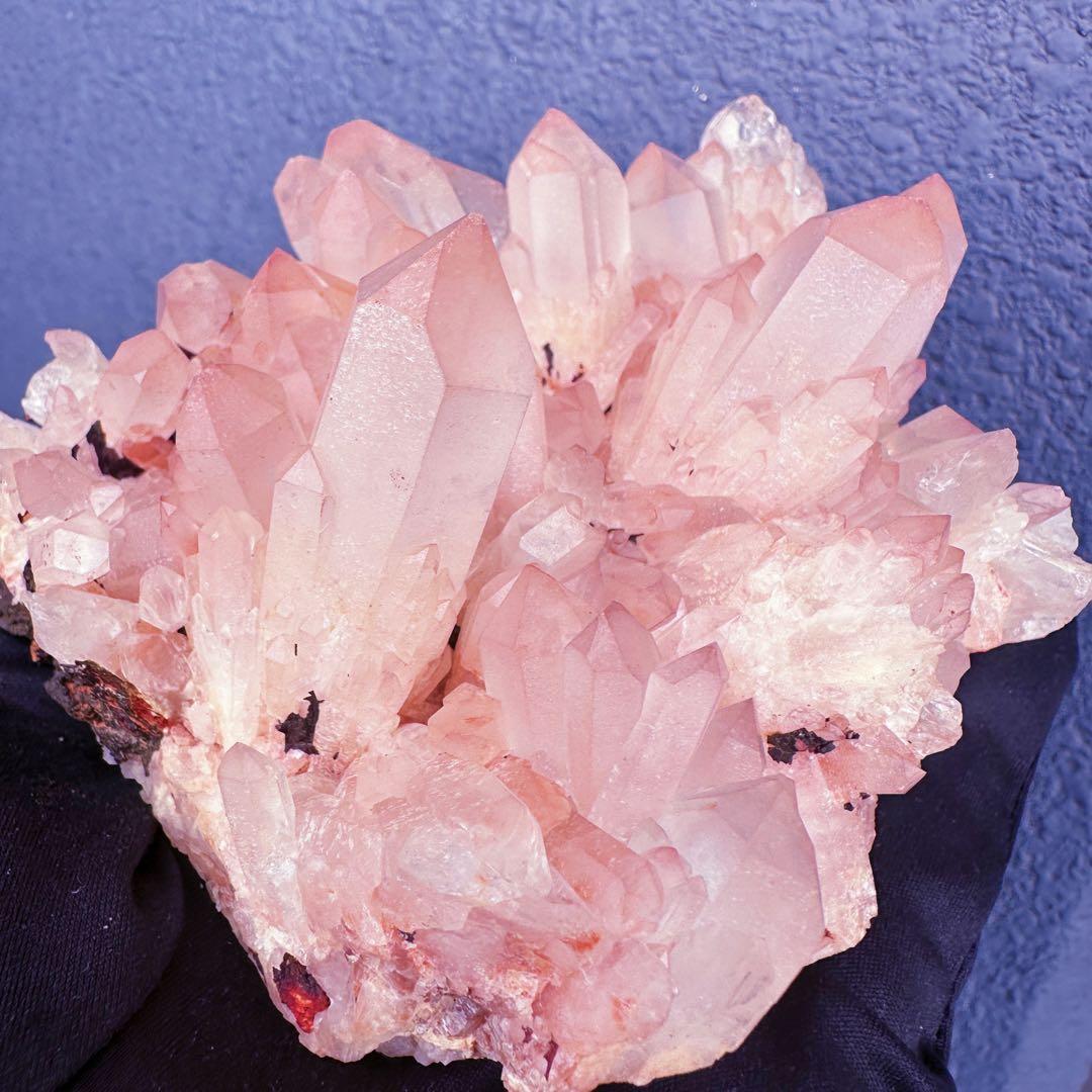 爆アレ❗️可愛いピンク♡超綺麗マダガスカル産パイナップルピンククラスターA1463