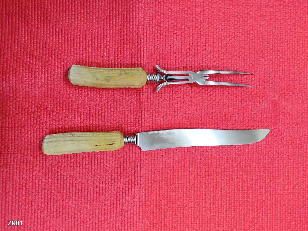 カービングフォークとナイフセット