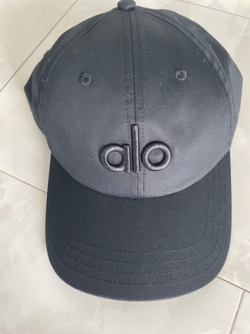 alo ブラック キャップ　ロサンゼルス購入品　新品