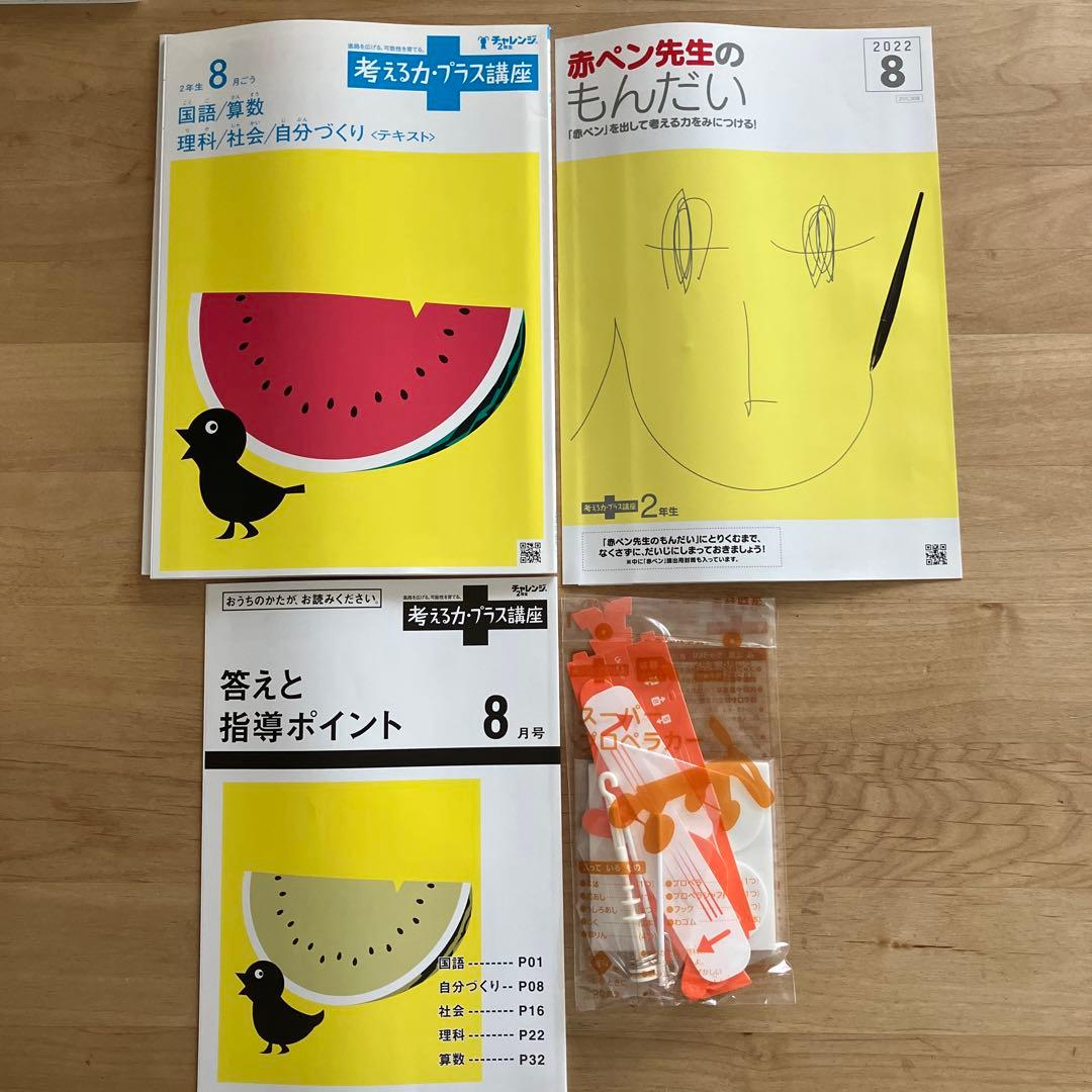 考える力プラス講座　２年生　7月〜3月　9ヶ月分