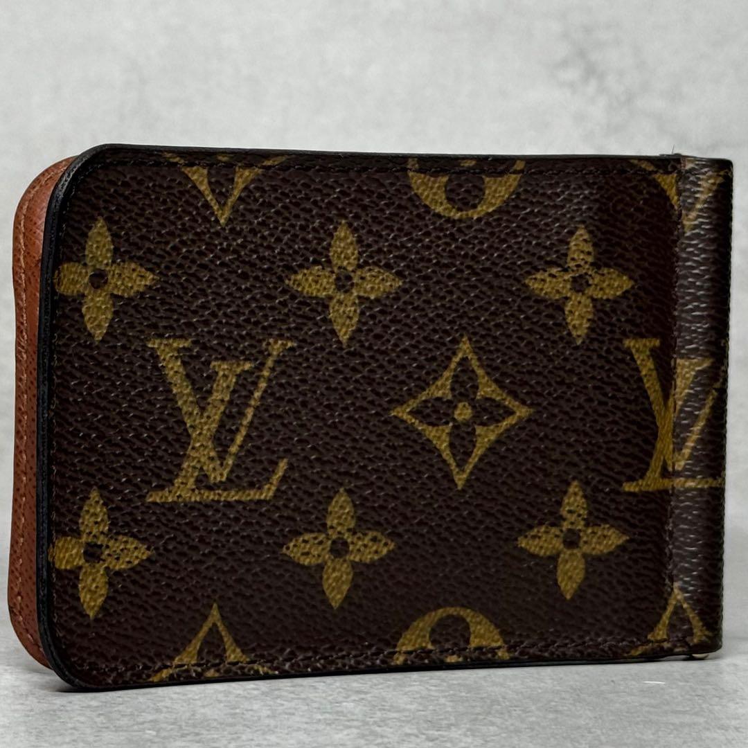 美品 激レア ルイヴィトン モノグラム ポルトフォイユパンス マネークリップ