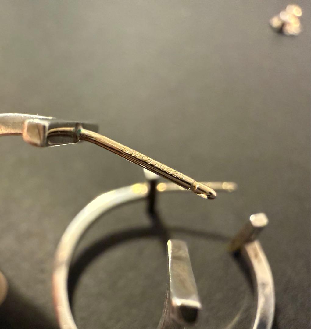 ⭐︎【廃盤品】ティファニー Tワイヤーフープピアス シルバー925